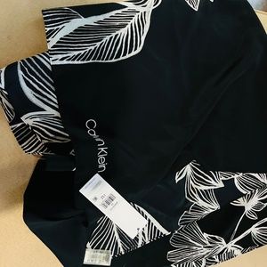 Calvin Klein scarf with tropical print